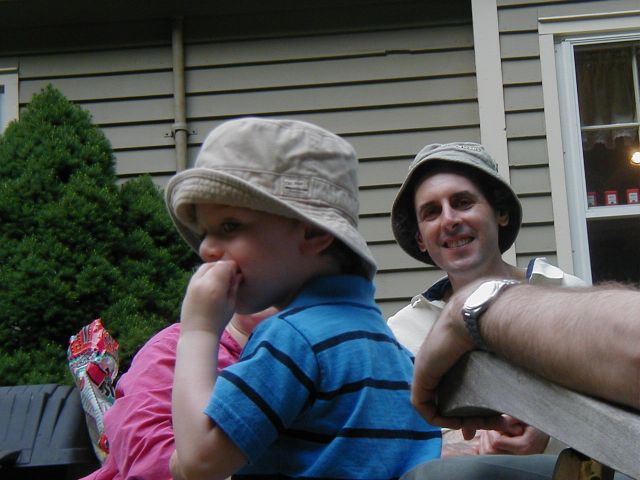 Matching taste in hats.