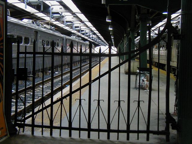 At the Hoboken railroad station.